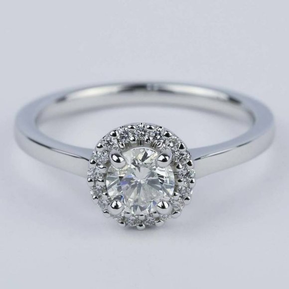 IGI 0.70Ct Round Lab Grown Diamond Engagement Ring - Picture 1 of 4
